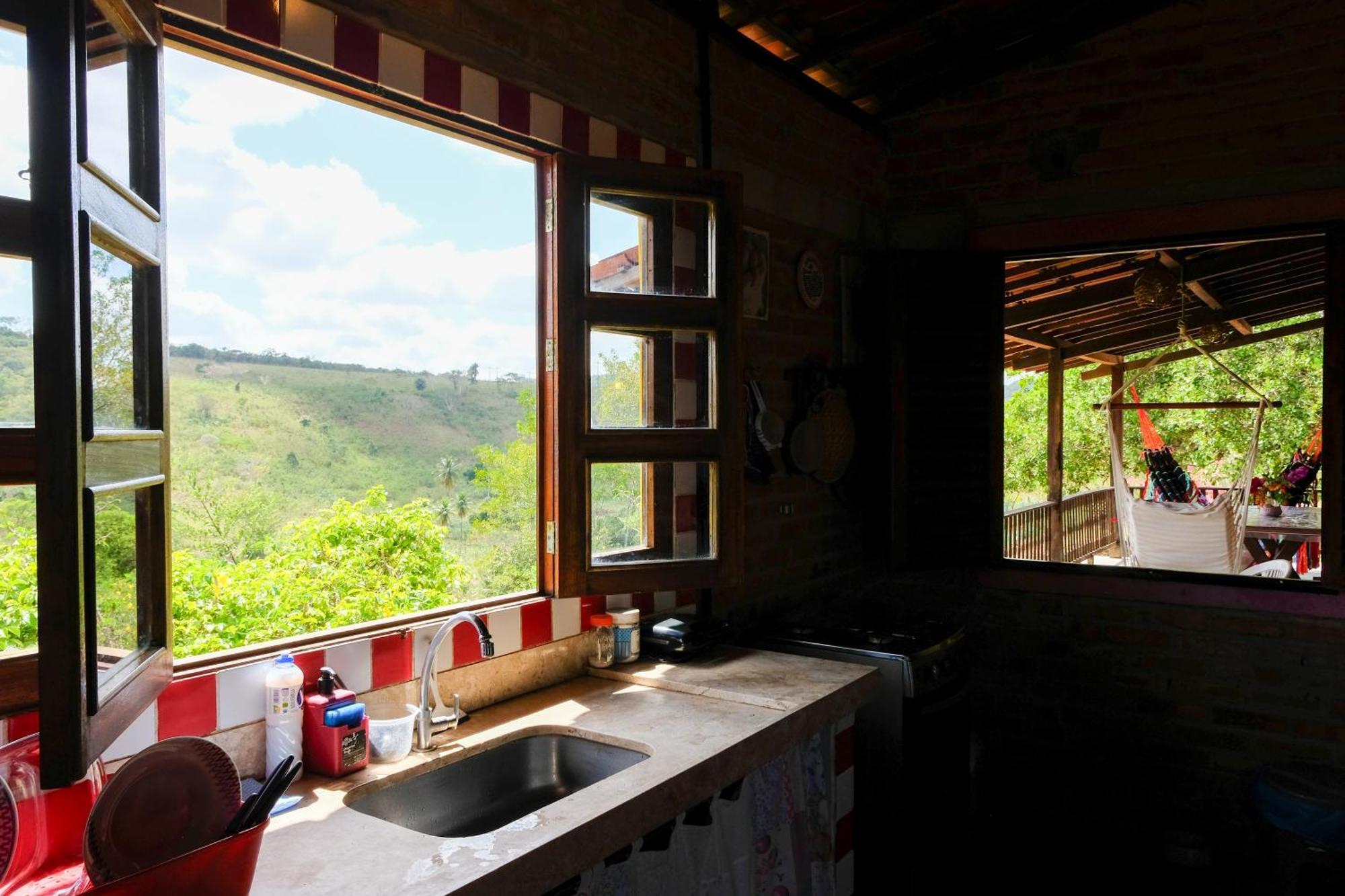Chalé com Vista Privilegiada Pilões de Dentro Esterno foto